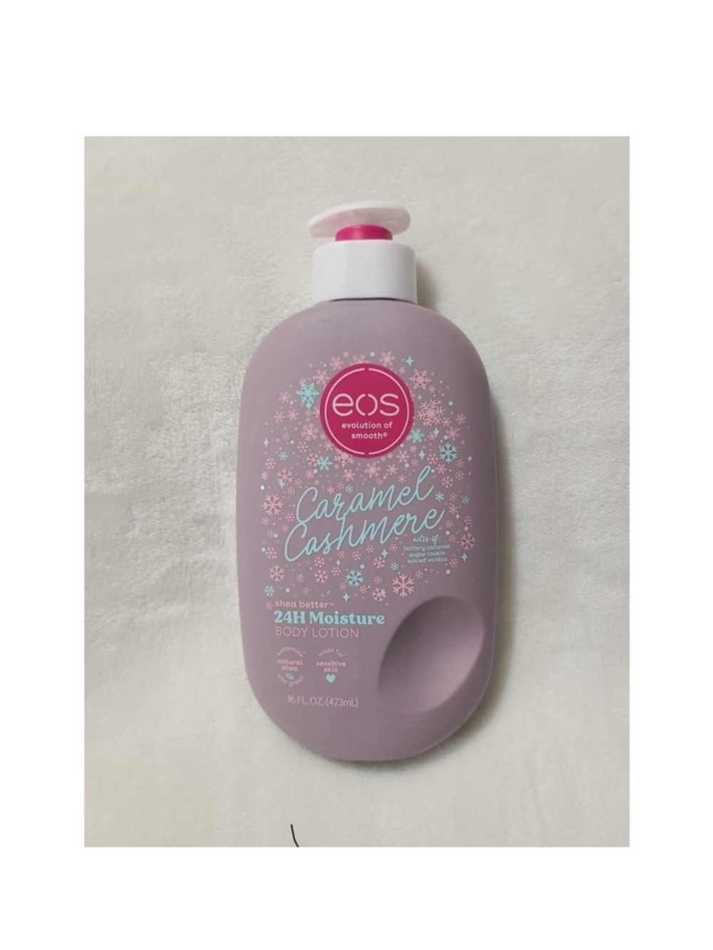 eos Caramel Cashmere Limited Edition Scent 24H Moisture Body Lotion 16 fl oz